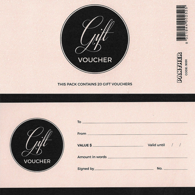 Panther Gift Voucher Pack – 20 Vouchers