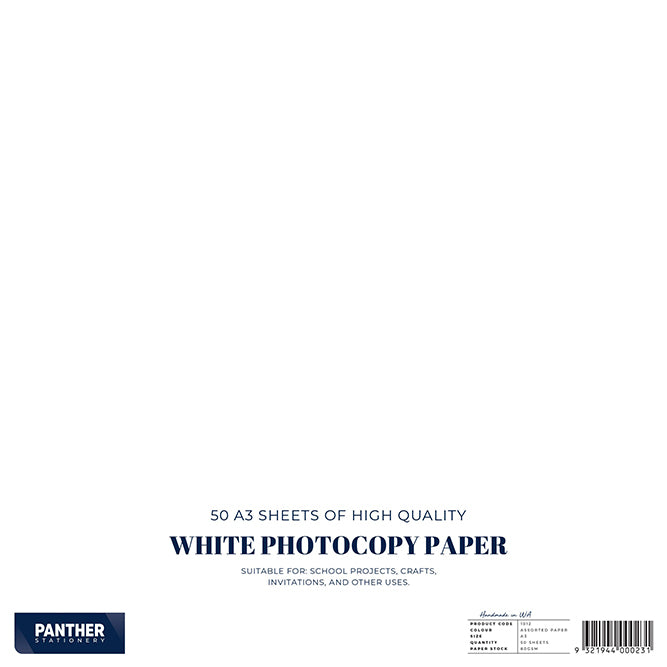 Panther Copy Paper A3 80gsm (Pack of 50)