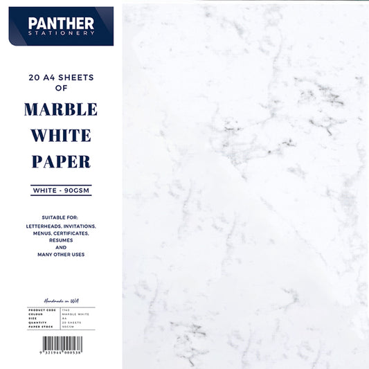 Panther A4 Marble Paper 90 GSM (Pack of 20)