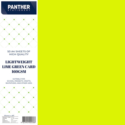 Panther A4 Lightweight Coloured Card 150gsm - Pack
