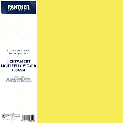Panther A4 Lightweight Coloured Card 150gsm - Pack