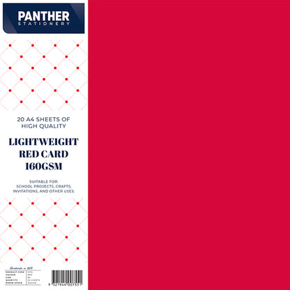 Panther A4 Lightweight Coloured Card 150gsm - Pack