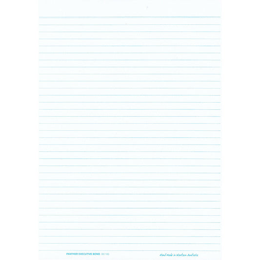Panther Lined Pad 80gsm Bond