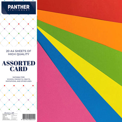Panther A4 Coloured Card 200gsm - Pack