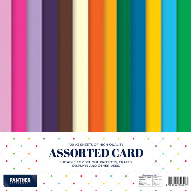 Panther A3 Coloured Card 200gsm - Pack