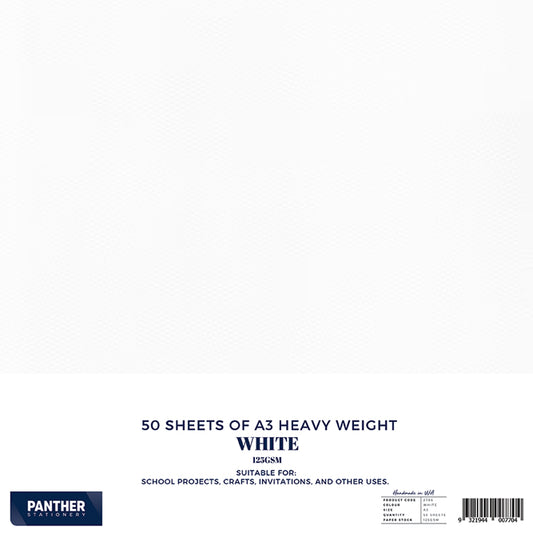 Panther A3 Heavyweight White Paper – 110 GSM (Pack of 50)