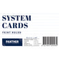 Panther System Cards – Feint Ruled (75x125mm) Pack 100