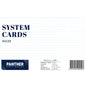 Panther System Cards – Feint Ruled (125x200mm) Pack 100