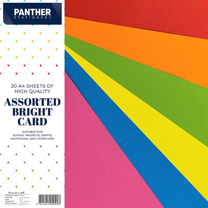 Panther A4 Coloured Card 200gsm - Pack