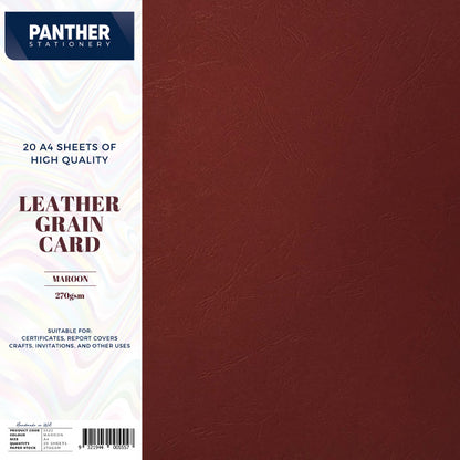 Panther A4 Leather Finish Card 270gsm