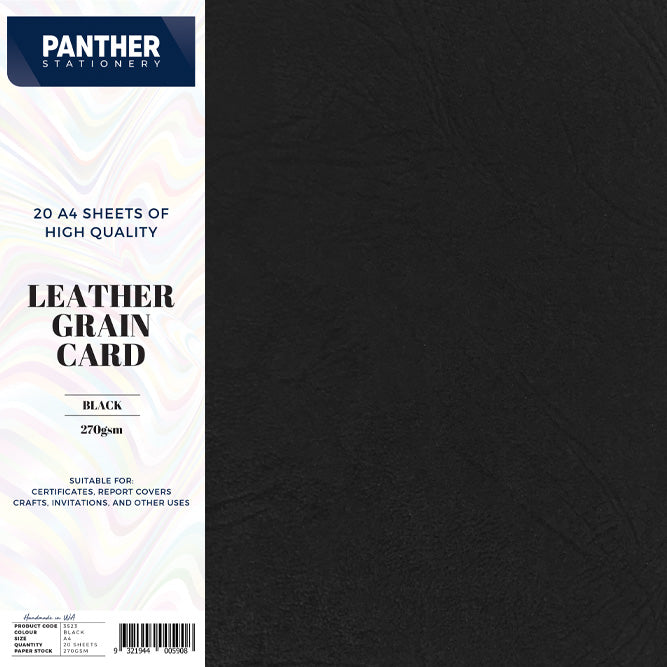 Panther A4 Leather Finish Card 270gsm