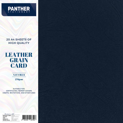 Panther A4 Leather Finish Card 270gsm