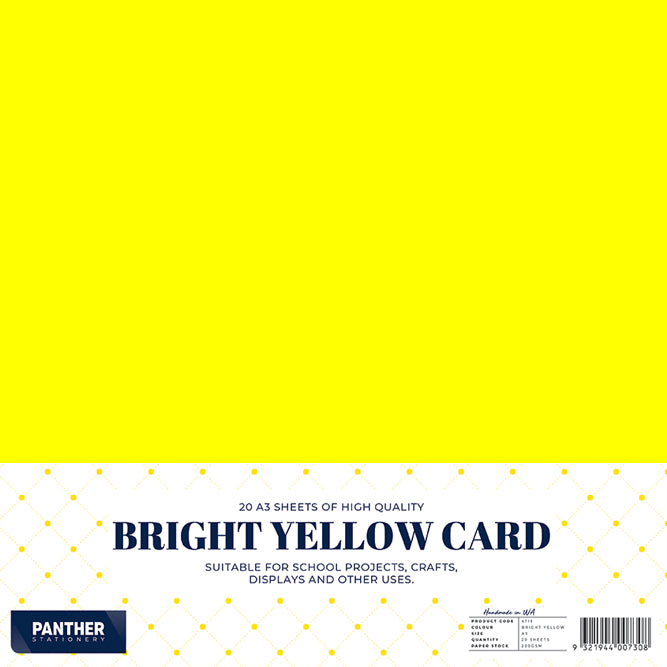 Panther A3 Coloured Card 200gsm - Pack