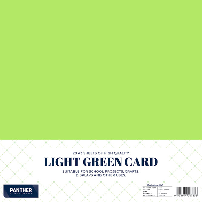 Panther A3 Coloured Card 200gsm - Pack