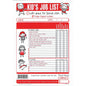 Kid's Job List Pad with Fridge Magnet