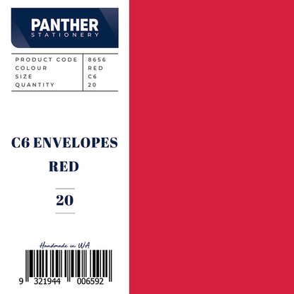 Panther Coloured Envelopes (Pack of 20)