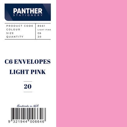 Panther Coloured Envelopes (Pack of 20)