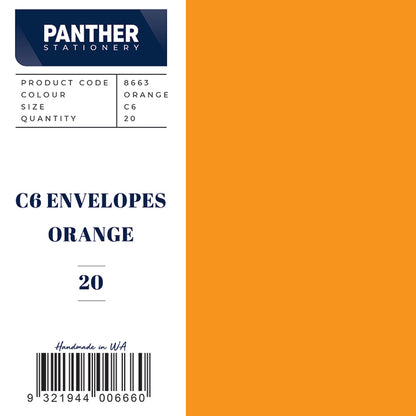 Panther Coloured Envelopes (Pack of 20)