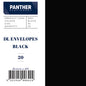 Panther Coloured Envelopes (Pack of 20)