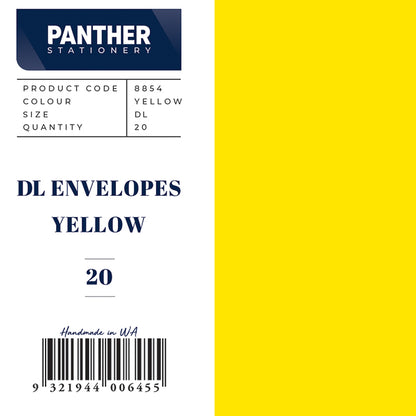 Panther Coloured Envelopes (Pack of 20)