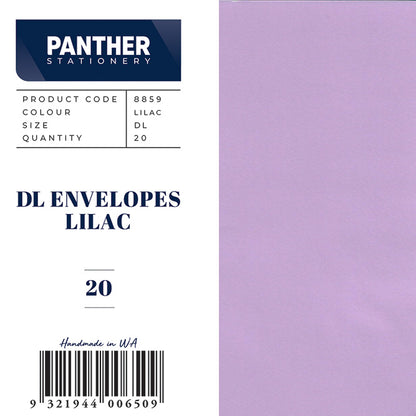 Panther Coloured Envelopes (Pack of 20)