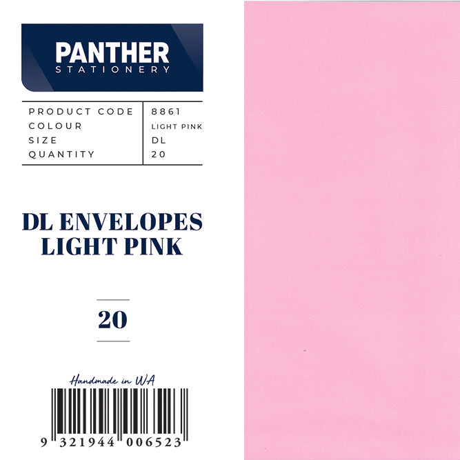 Panther Coloured Envelopes (Pack of 20)