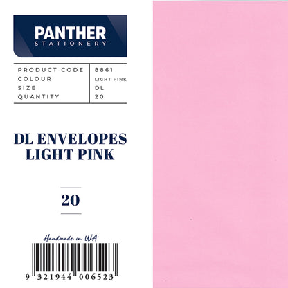 Panther Coloured Envelopes (Pack of 20)