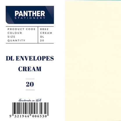 Panther Coloured Envelopes (Pack of 20)