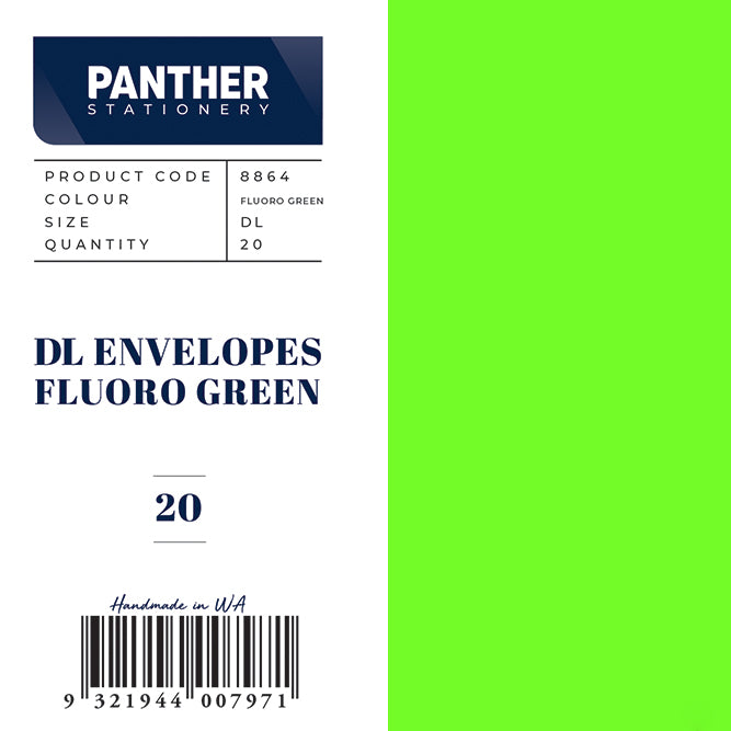 Panther Coloured Envelopes (Pack of 20)