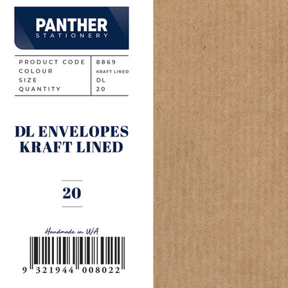 Panther Coloured Envelopes (Pack of 20)